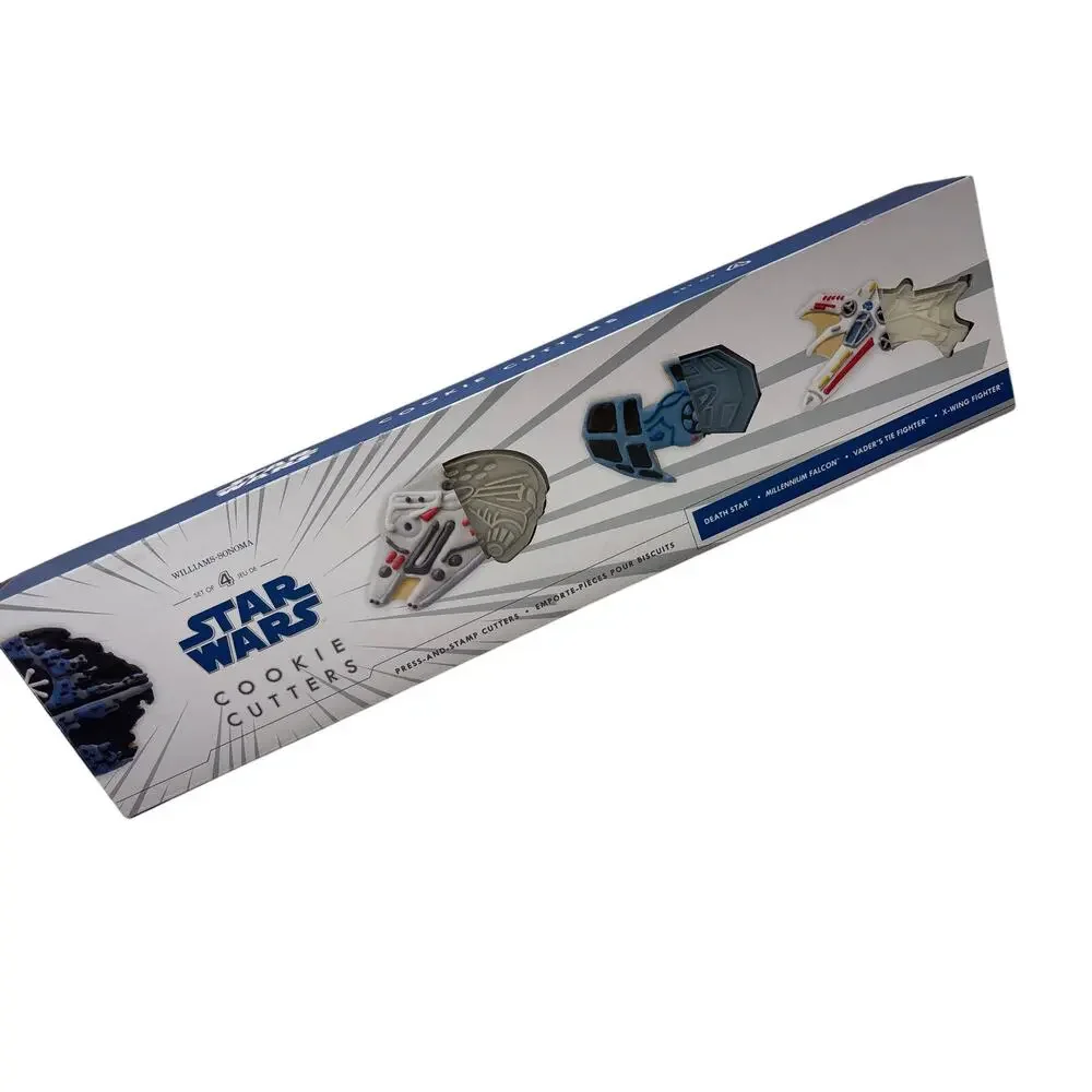 Star Wars Cookie Cutters Williams‎ Sonoma Set 4 Death Star Millennium Falcon Tie